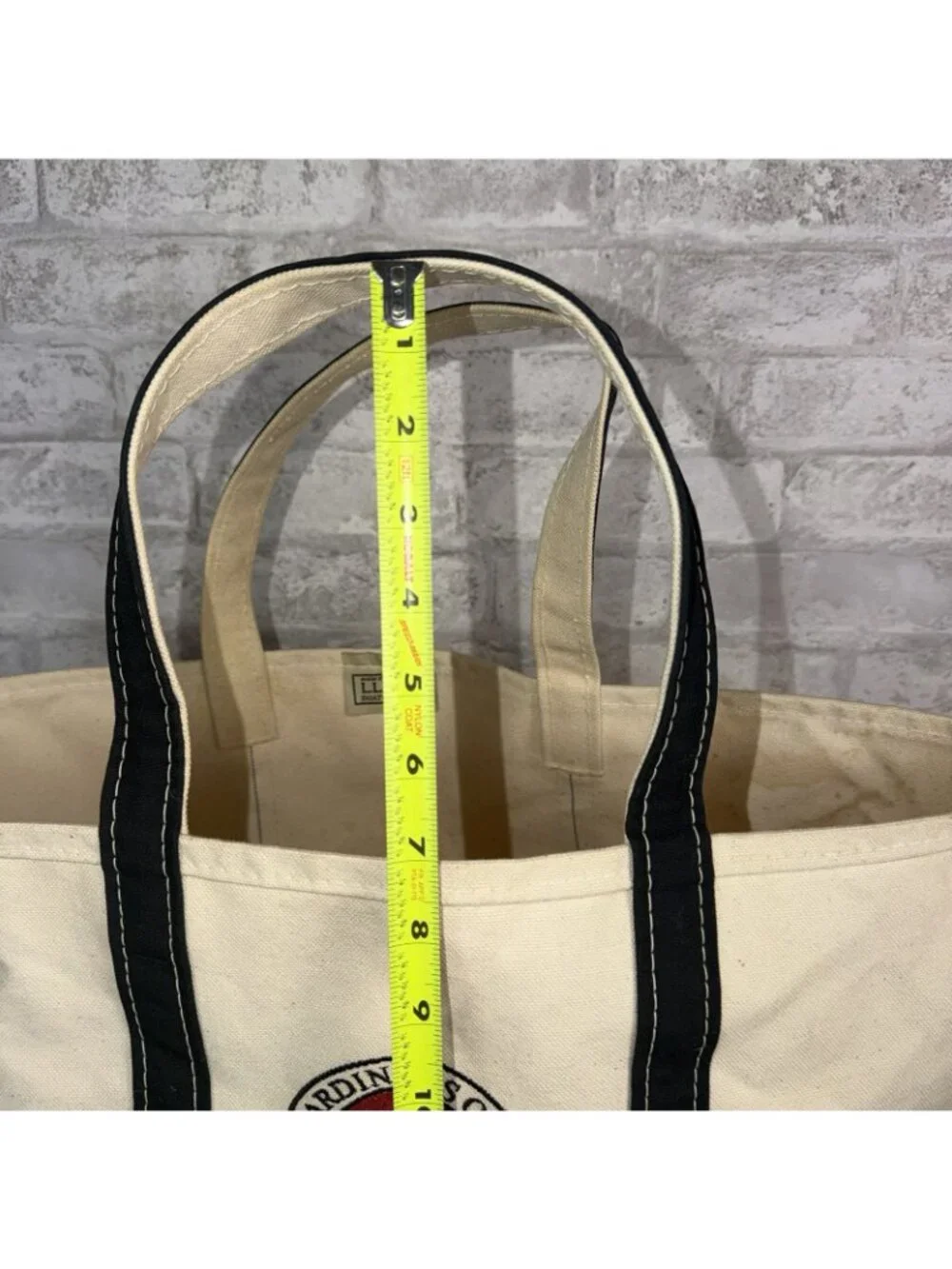 LL Bean Cardinal’s open Winged Foot Golf Club Canvas Boat And Tote Black Handles